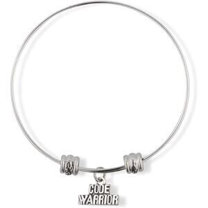 Code Warrior Programming Coding Fancy Charm Bangle